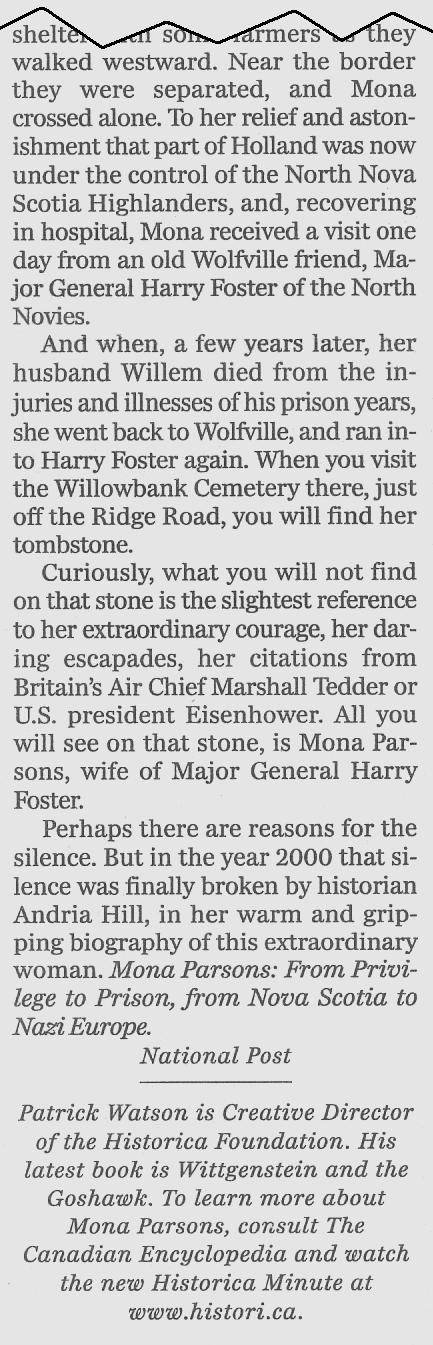 Clipping from the National Post, 23rd June 2005