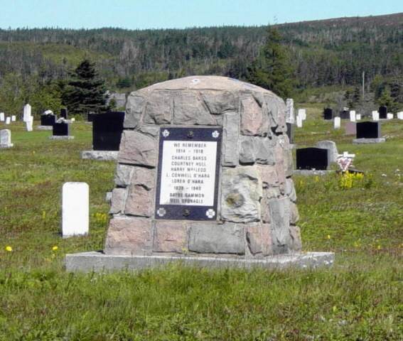 New Harbour: war memorial