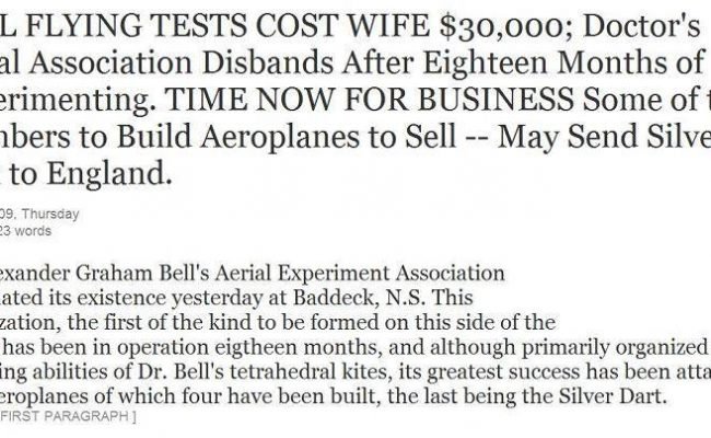 Clipping: Aerial Association Disbands, April 1909 -7