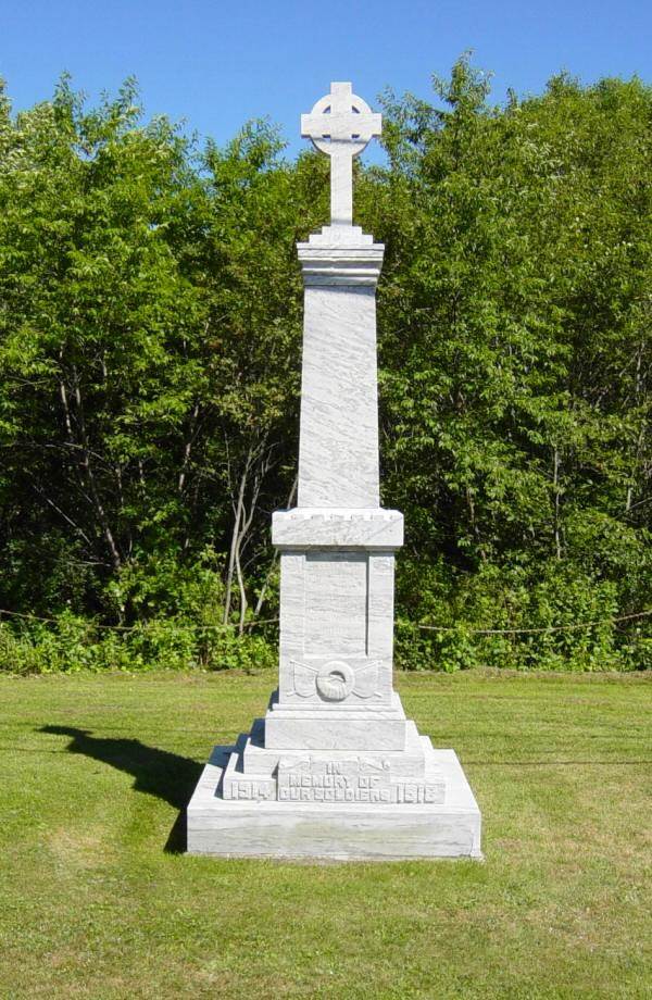 Port Mouton, Nova Scotia: war memorial monument