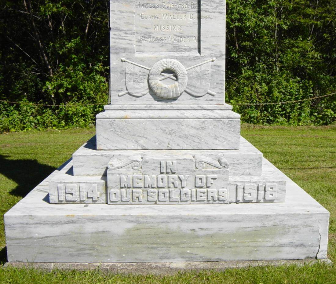 Port Mouton, Nova Scotia: war memorial monument