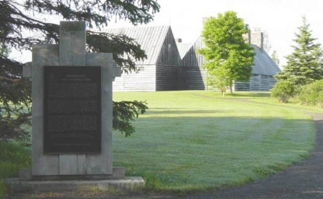 Plaque at the Port Royal Habitation 1605-1613 historic site -7