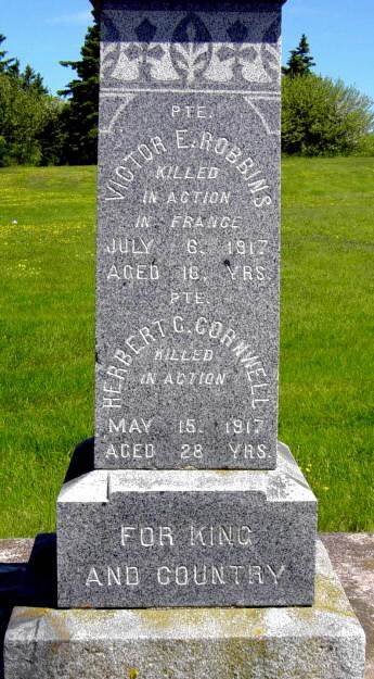 Rossway war memorial, southeast face