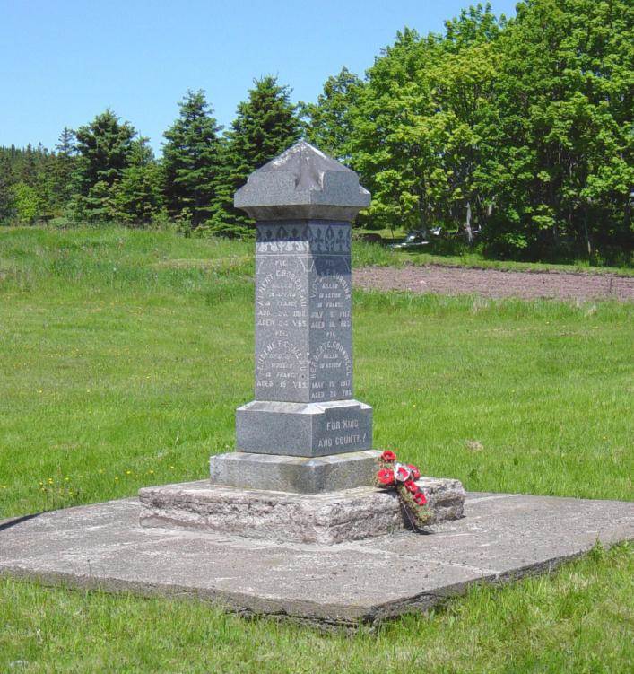 Rossway war memorial, general view looking north