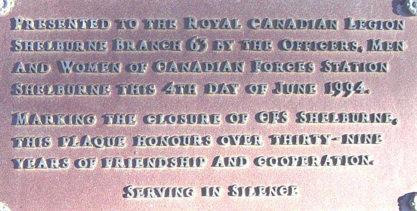 Royal Canadian Legion Branch 63, Shelburne