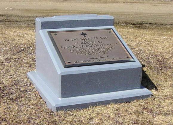 Northwest Cove: Flight Sergeant Sabourin memorial plaque, 1943 -3