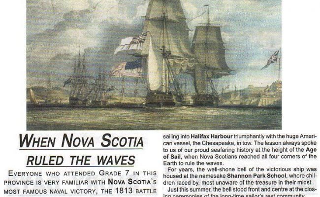 Shannon and Chesapeake, Halifax Harbour, 1813 -7