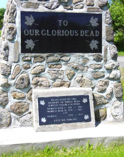 Smiths Cove war memorial