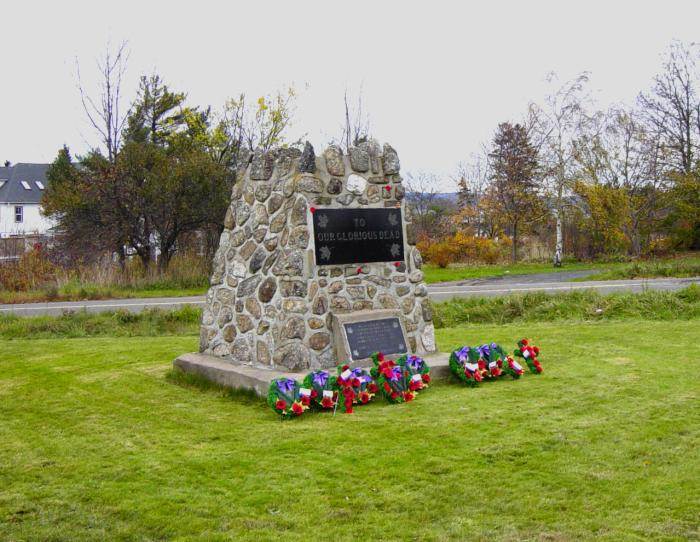 Smiths Cove war memorial