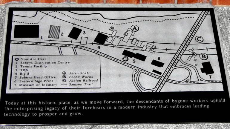 Stellarton: Sobeys Industrial Monument, interpretative plaque