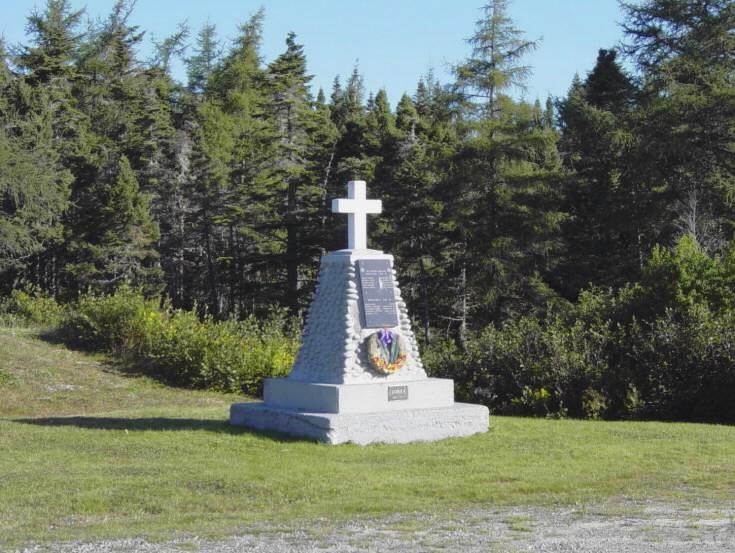 Spanish Ship Bay: war memorial