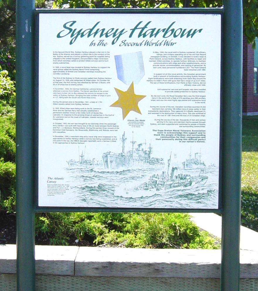 Sydney Harbour in WW2: Sydney Boardwalk interpretative panel