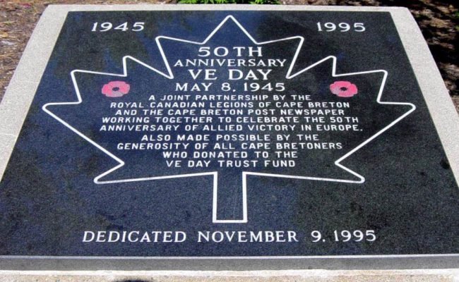 Sydney, Nova Scotia: V-E Day 50th Anniversary memorial -1