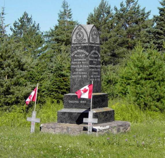 Upper Northfield monument, looking southwest