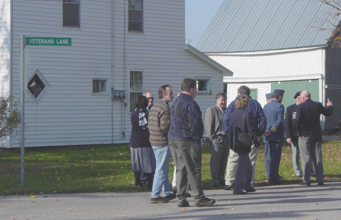 Kingston: Veterans Lane military memorial, unveiling ceremony