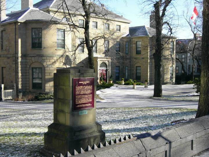 Sir John Wentworth plaque, Government House, Halifax