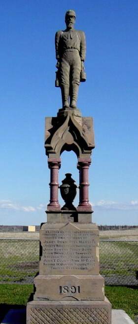 Westville: Miners Memorial 1891, west face