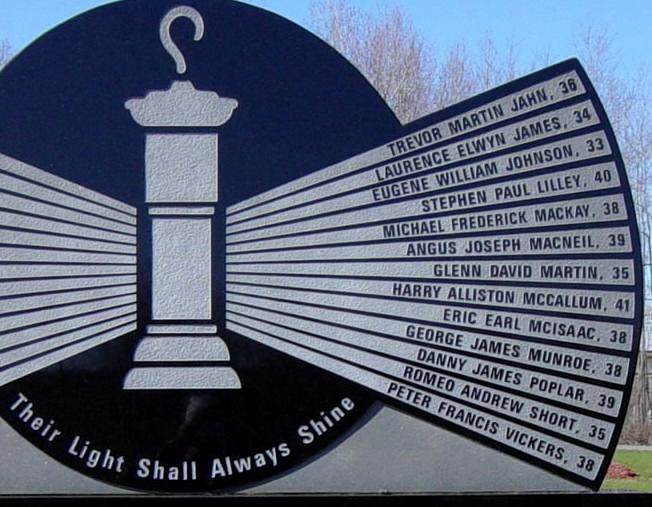 New Glasgow: Westray Miners Memorial