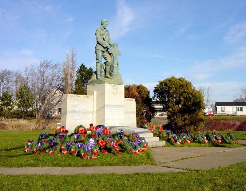 Westville: war memorial, after Rememberance Day 2005
